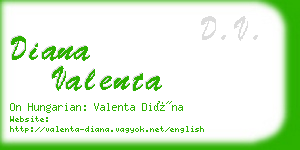 diana valenta business card